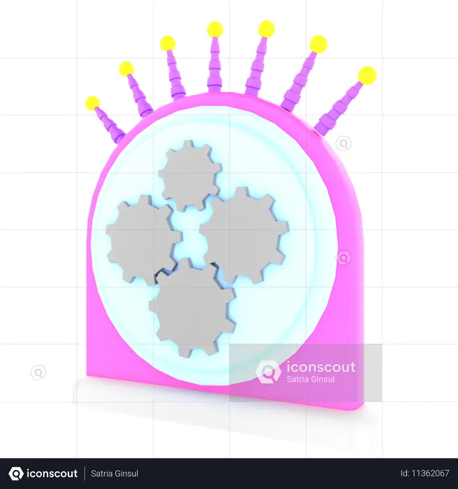 Mesin Waktu  3D Icon