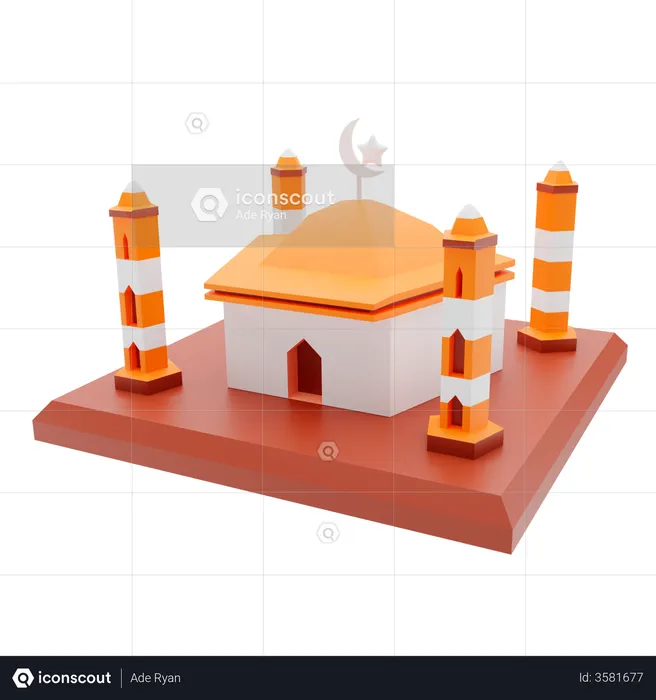 Mesquita  3D Illustration