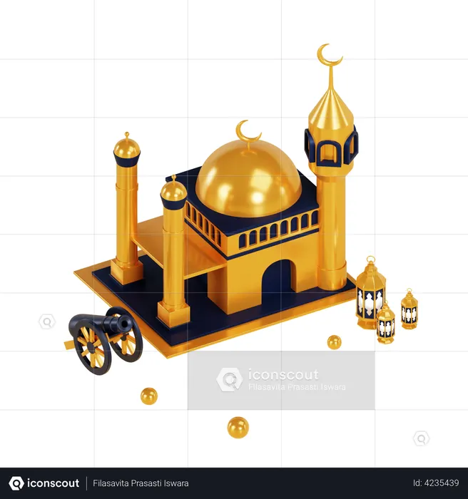 Mesquita  3D Icon