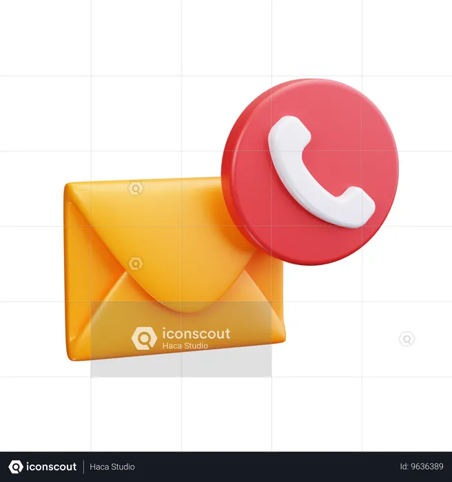 Message  3D Icon