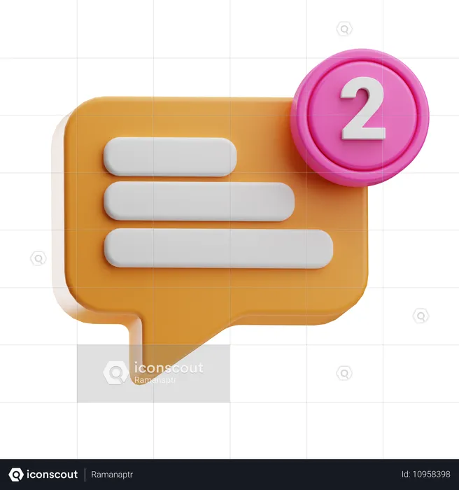 Message  3D Icon