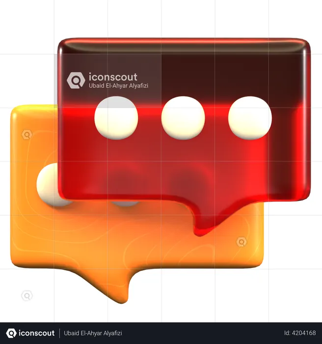 Message  3D Illustration