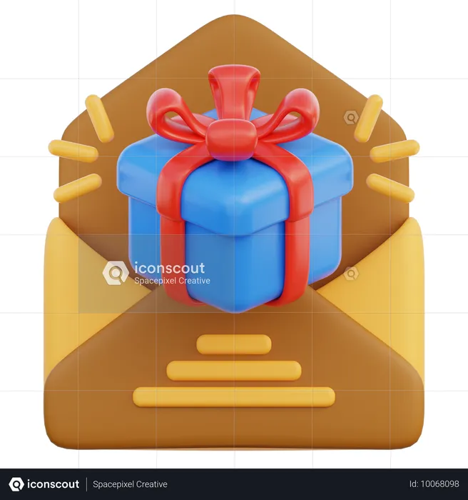 Message de cadeau  3D Icon