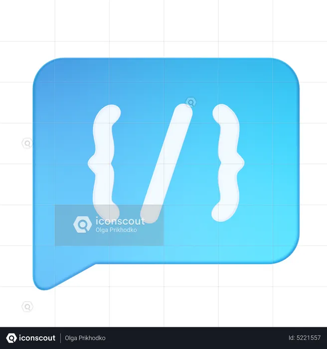 Message Code  3D Icon