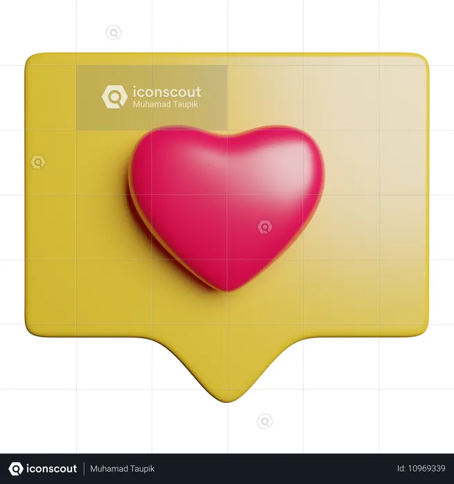 Message d'amour  3D Icon