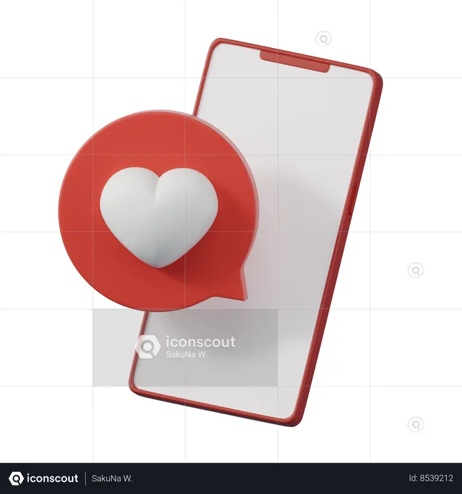 Message d'amour  3D Icon