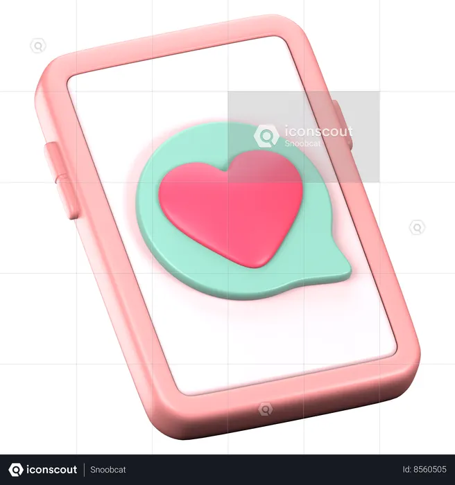 Message d'amour  3D Icon