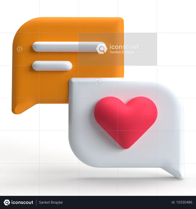 Message d'amour  3D Icon