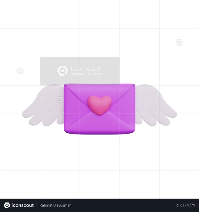 Message d'amour  3D Icon