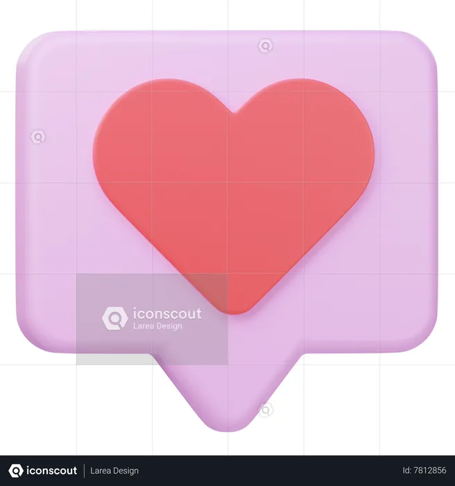 Message d'amour  3D Icon