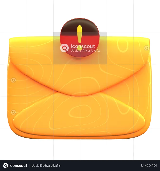 Message Error  3D Illustration