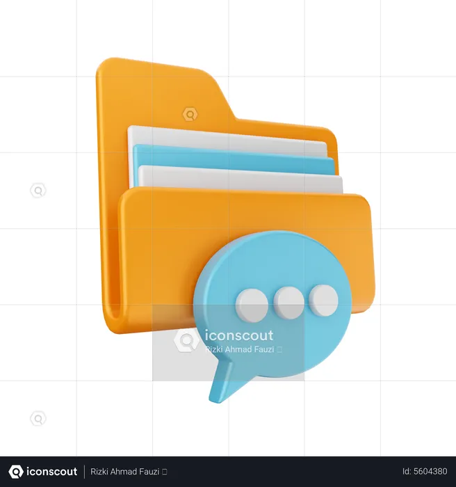 Message File  3D Icon