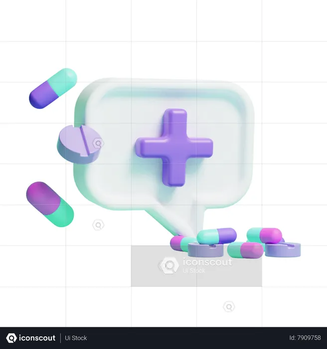 Message médical  3D Icon