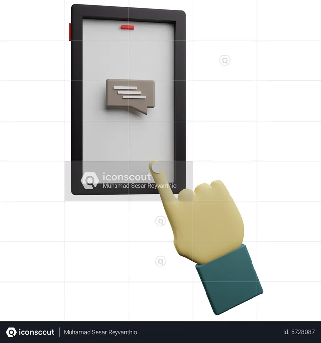 Message mobile  3D Icon