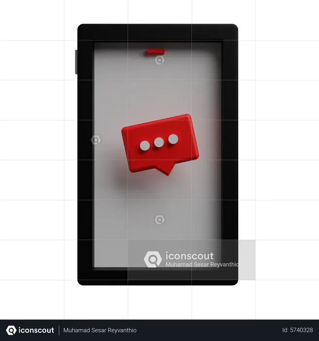 Message mobile  3D Icon