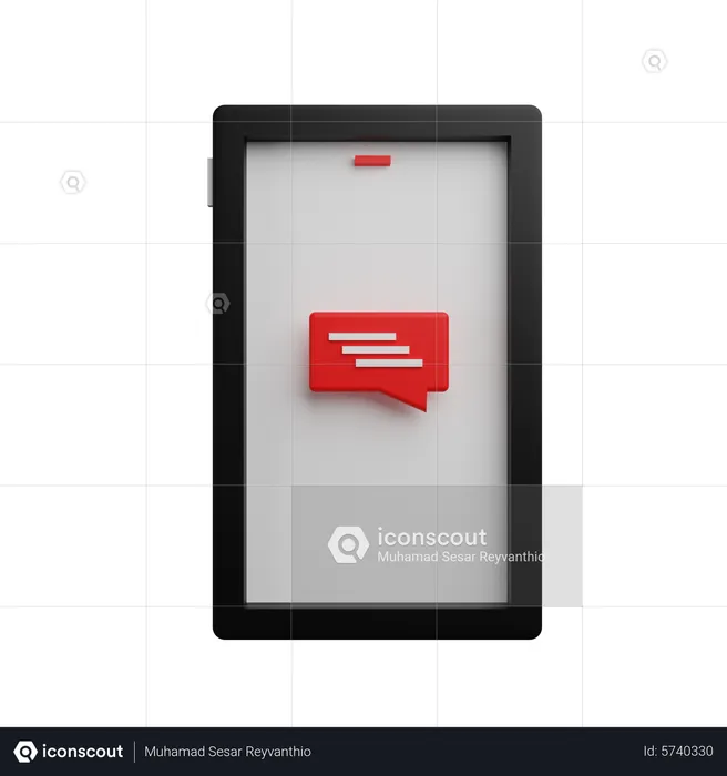 Message mobile  3D Icon