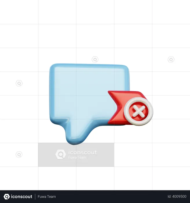 Message Not Send  3D Illustration