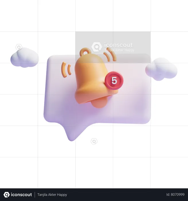 Message Notification  3D Icon