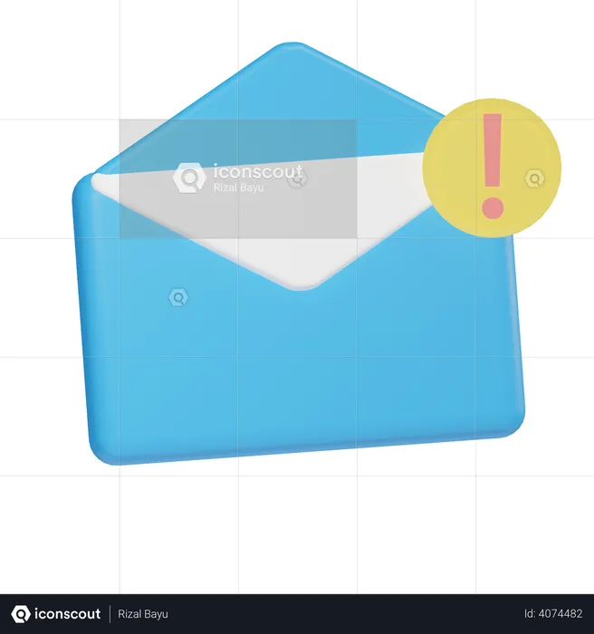 Message Notification  3D Illustration