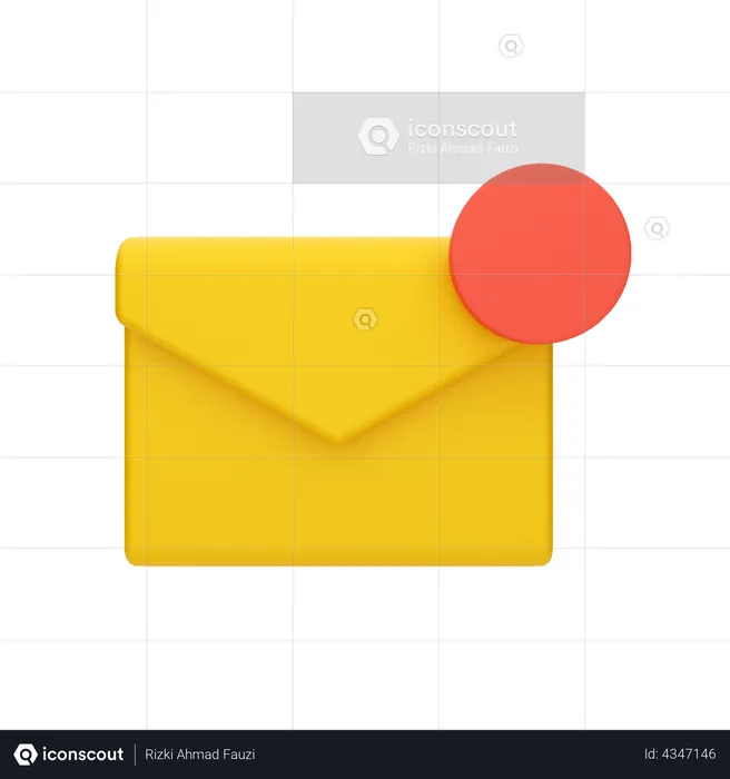 Message Notification  3D Illustration