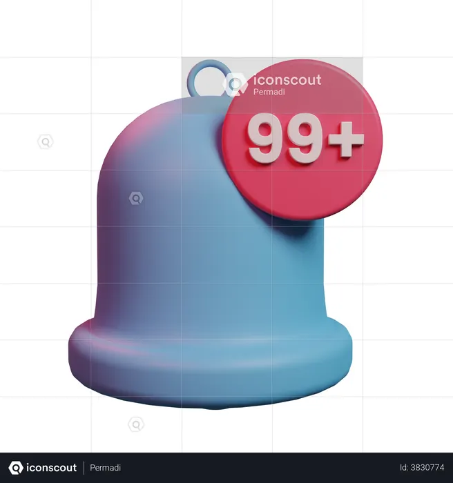 Message Notification  3D Illustration