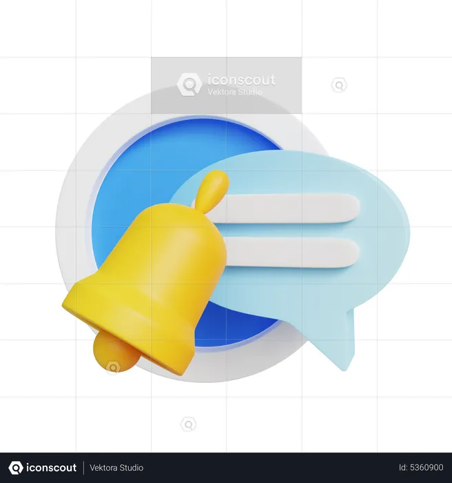 Notification de messages  3D Icon