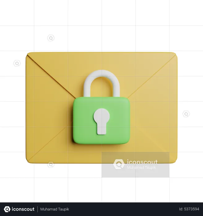 Message Privacy  3D Icon