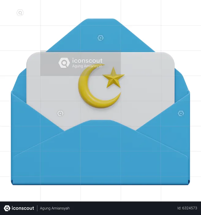 Message de ramadan  3D Icon