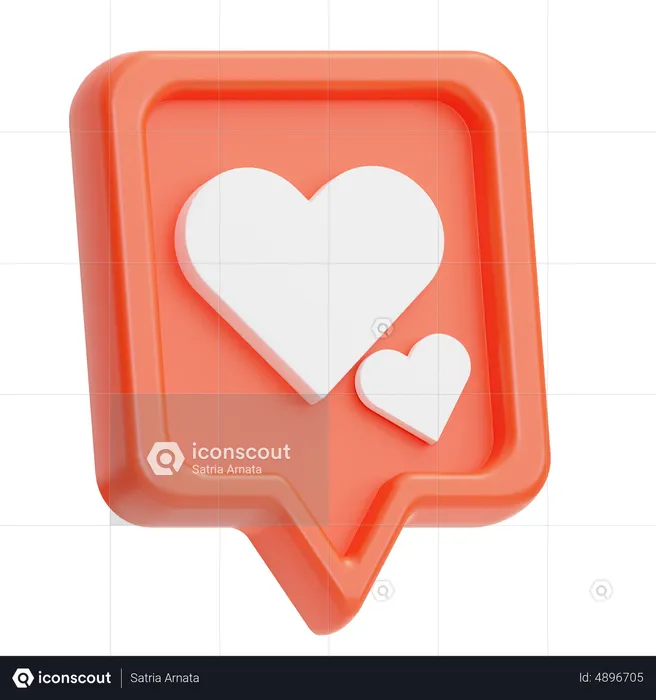 Message romantique  3D Icon