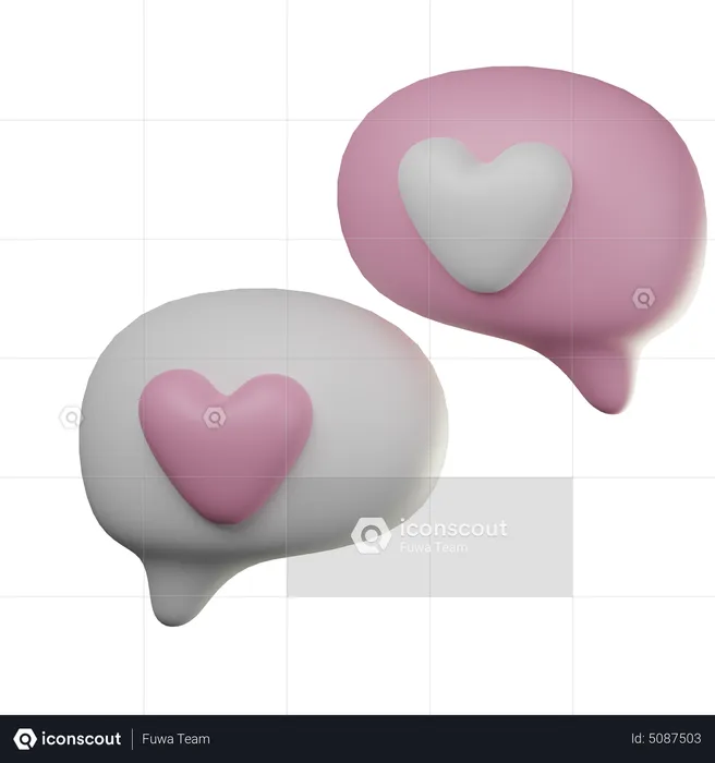 Message romantique  3D Icon