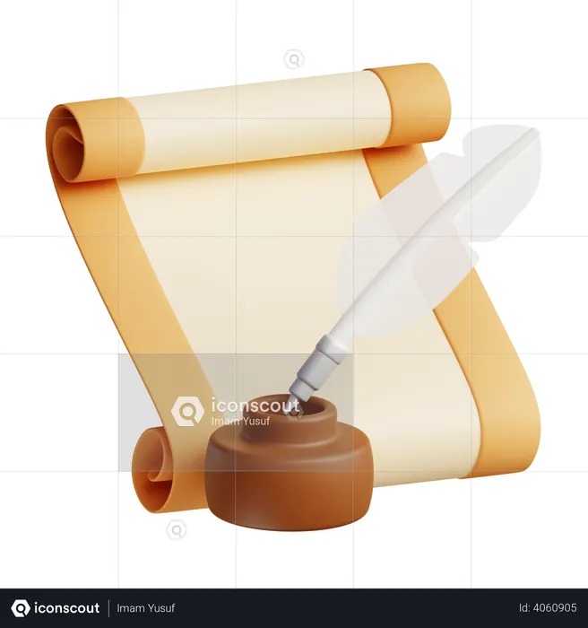 Message Scroller  3D Icon