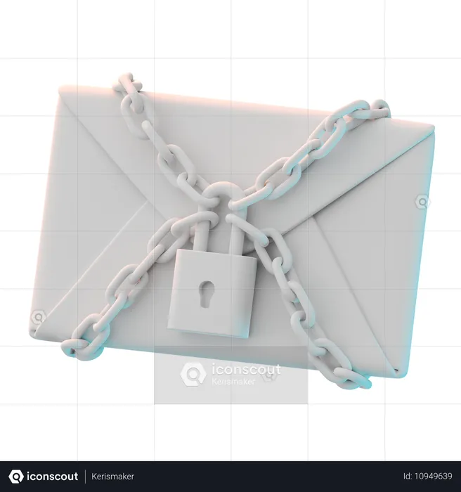 Message secret  3D Icon