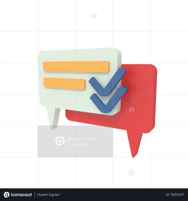 Message Sent  3D Icon