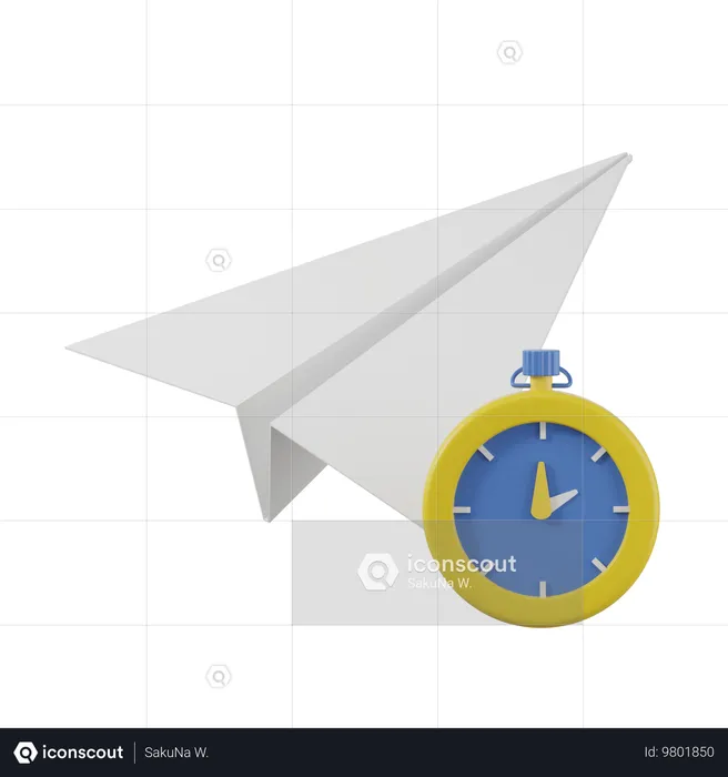 Message Time  3D Icon