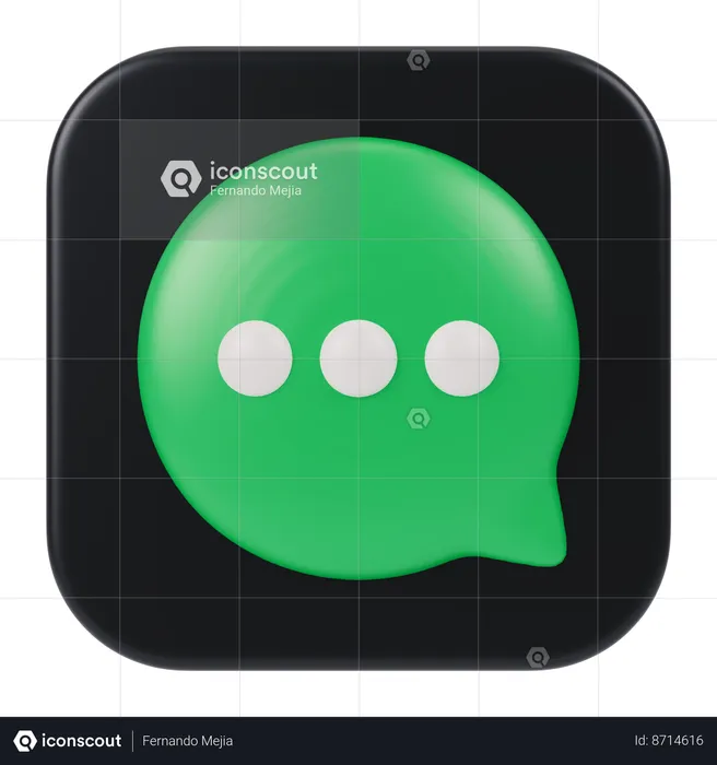 Messages App  3D Icon