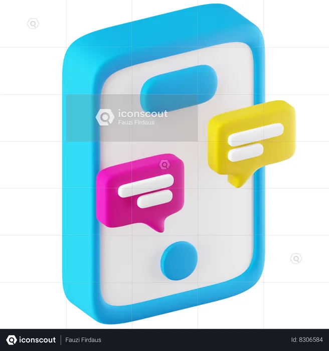 Messaging App  3D Icon