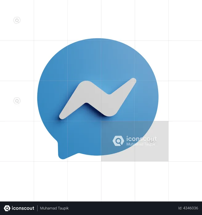 Messenger Logo 3D Logo