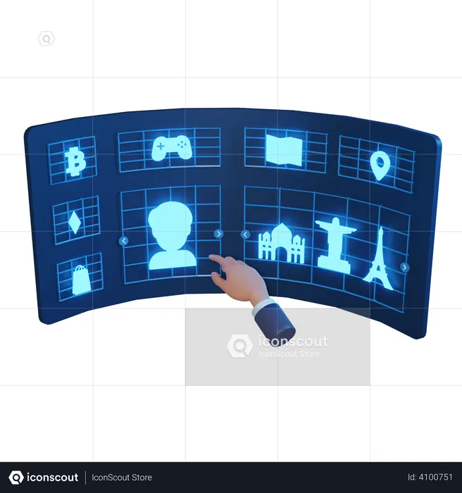 Meta Dashboard  3D Icon