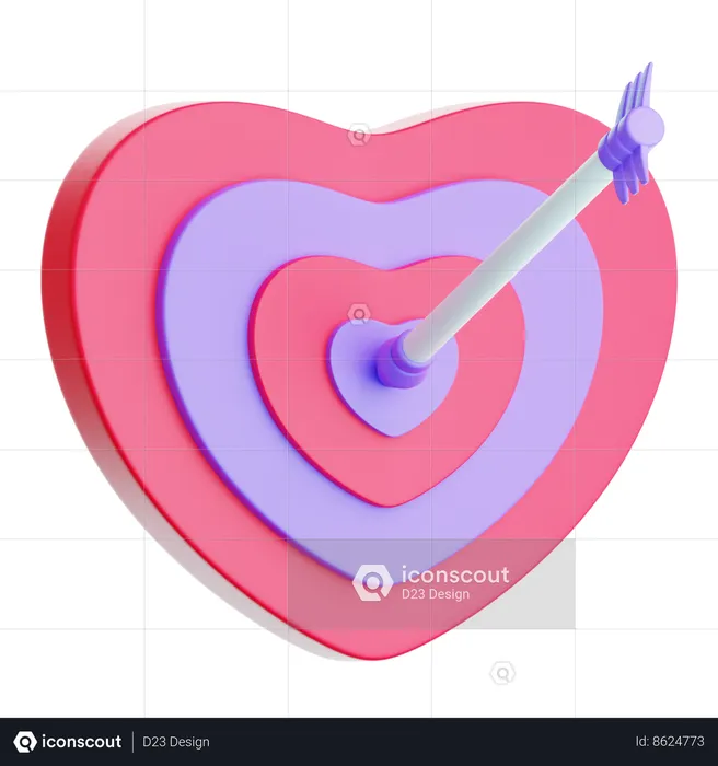 Meta de amor  3D Icon