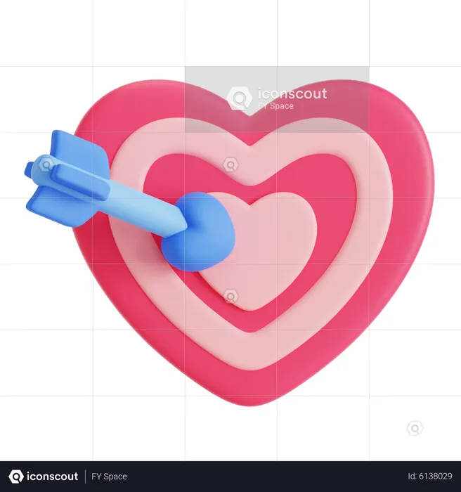 Meta de amor  3D Icon