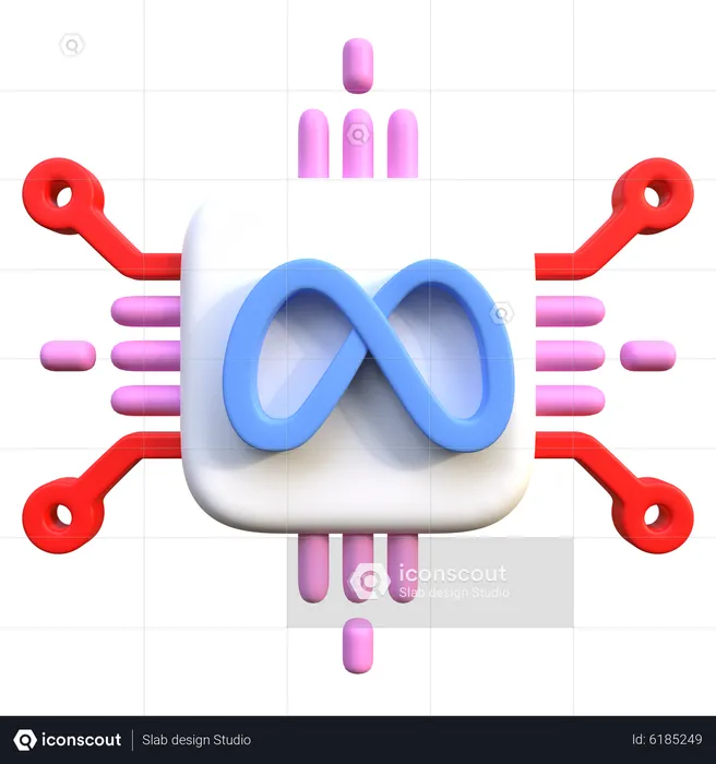 Meta Logo  3D Icon