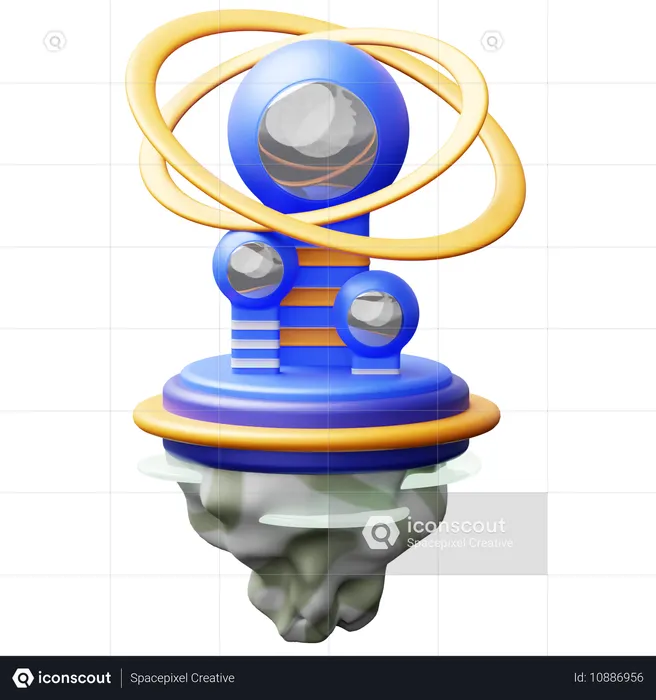 Méta-terre  3D Icon