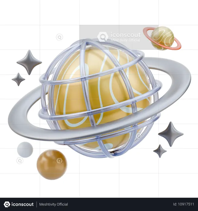 Meta World  3D Icon