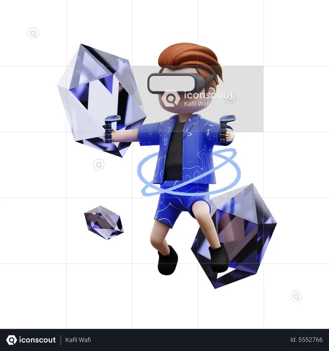 Meta World Experience  3D Illustration