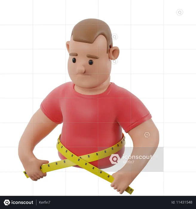 Metabolism Disorders And Weight Gain  3D Icon