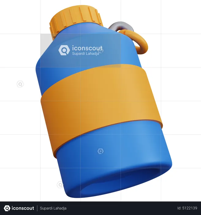 Metal Bottle  3D Icon