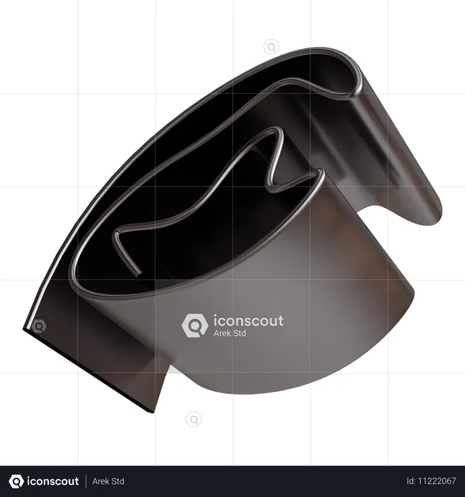 Metal de onda  3D Icon