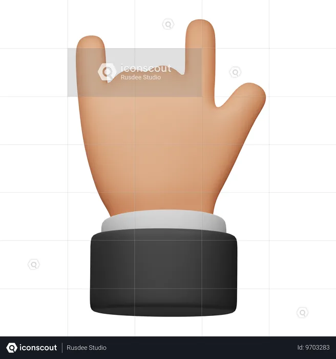 Metal Hand  3D Icon