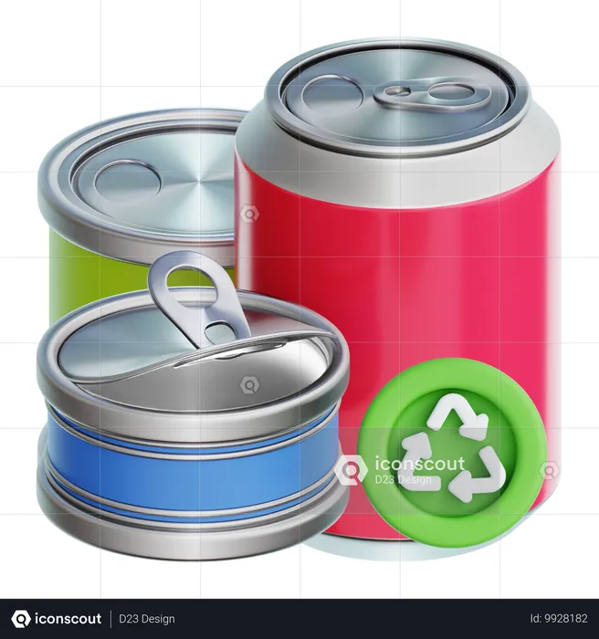 Metal Recycling  3D Icon