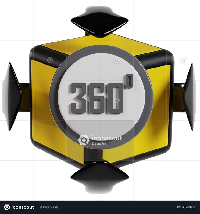 Metaverse 360 Experience  3D Icon
